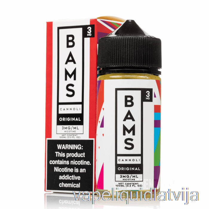 Oriģināls Cannoli - Bam Bam's Cannoli - 100ml 0mg Vape šķidrums